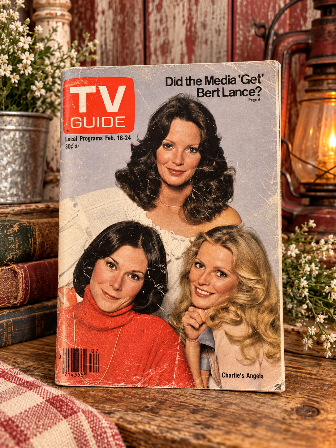 TV Guide featuring the original Charlie's Angels cast