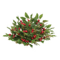 Merry Little Holly & Berries Half Sphere, 10"
