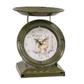 Winter Wishes Woodland Deer Scale Clock