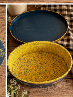 Vintage Hand-Painted Oval Box-One of a Kind